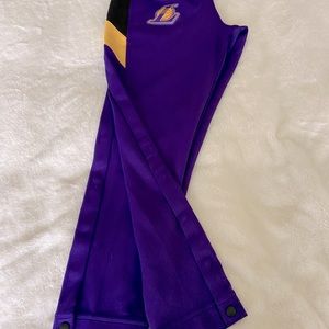 Lakers NBA dry fit, tear away large pants